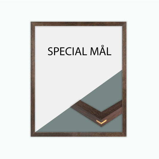 Billedramme på specialmål – Håndlavet i massiv røget eg med snedkersamling