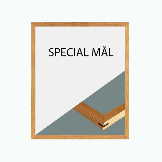 Ramme på specialmål – Håndlavet i massiv egetræ med snedkersamling